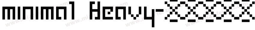 minimal Heavy字体转换